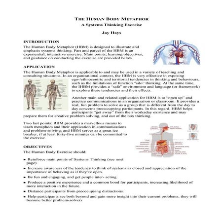 Hays - HUMAN BODY METAPHOR