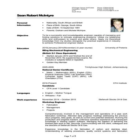 Ernest CV | PDF