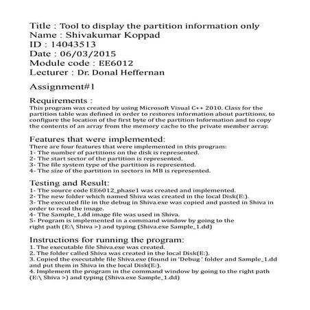 Data Forensics-Tool to display the deleted partition information