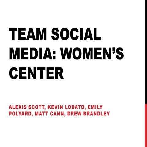 Presentation- women's center