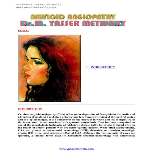 Radiological pathology of cerebral amyloid angiography