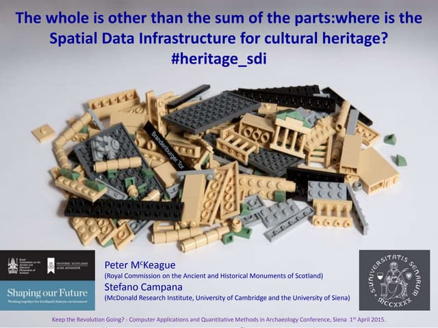 The whole is other than the sum of its parts: where is the spatial data infra...