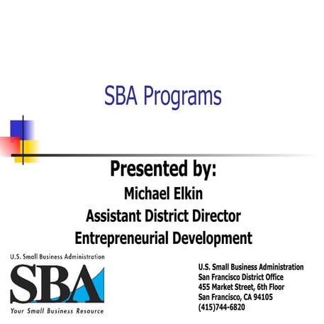 SBA programs