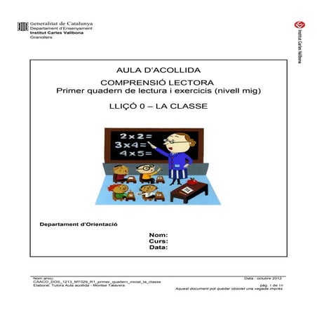 Caaco dos 1213_mt029_r1_primer_quadern_inicial_la_classe_