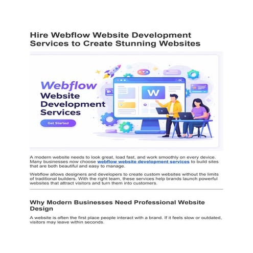 How to Build a Website with Webflow | PDF