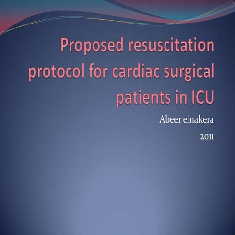 CAafter cardiac surgery | PPTX