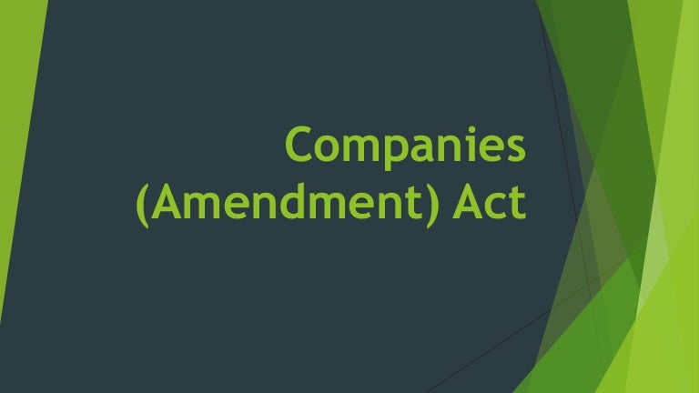 Singapore Companies Act Amendments Accounts