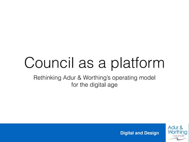 Council as a Platform