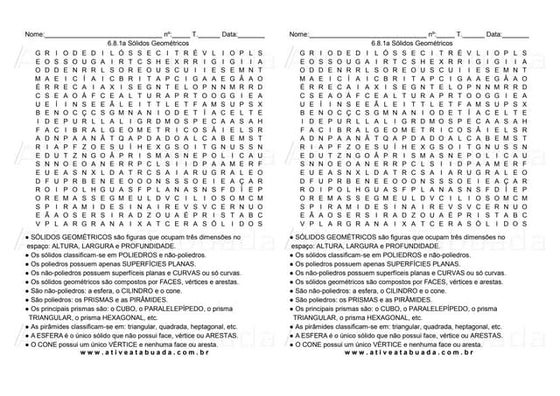 Caça-palavras - ortografia S, SS, X, C e Z | PDF