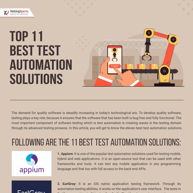 Top 11 best test automation solutions