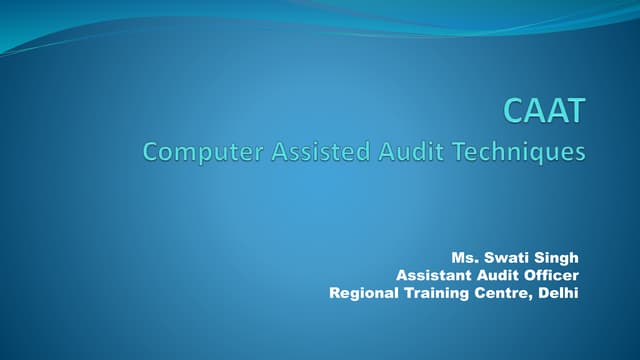 CAAT ppt.pptx (Computer Asstt. Technique)