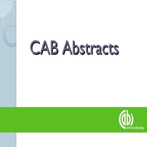 How to use CAB Direct