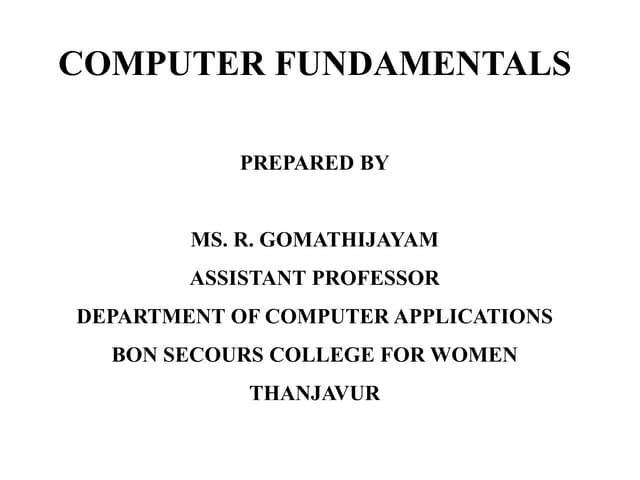 Computer Application in Business
