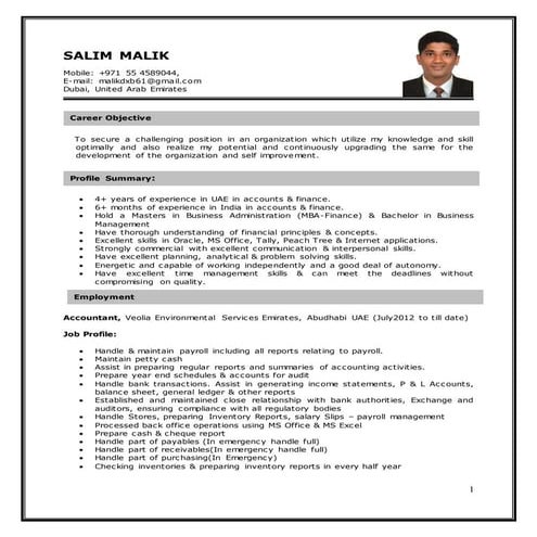 SALIM CV | DOCX