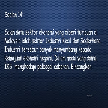 Cabaran industri kecil & sederhana(slide) 2