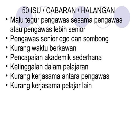Cabaran Pengawas