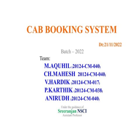 cab booking system ppt.pptx