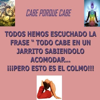 Cabe porque cabe