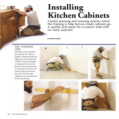 Cabinet Installation By Fine Homebuilding