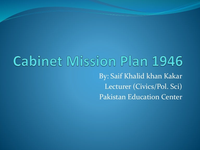 mission plan and simla conference