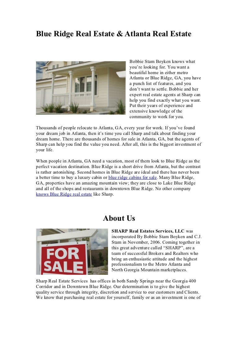 Cabins For Sale In Blue Ridge Ga