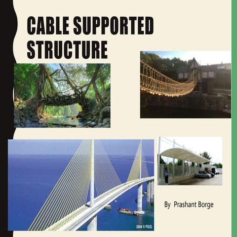 Cable SUPPORTED STRUCTURE