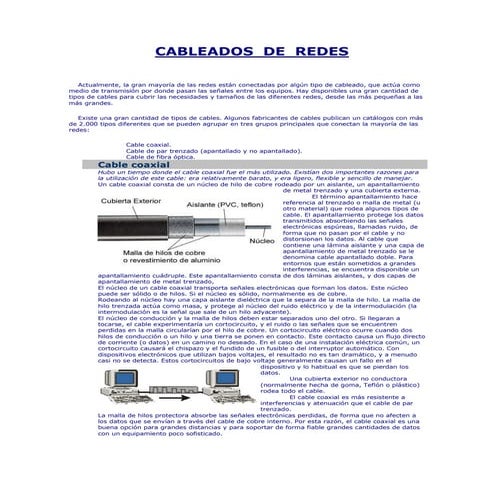 Cableados  de  redes