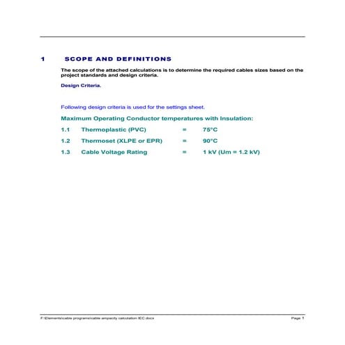 Cable ampacity calculations iec | PDF