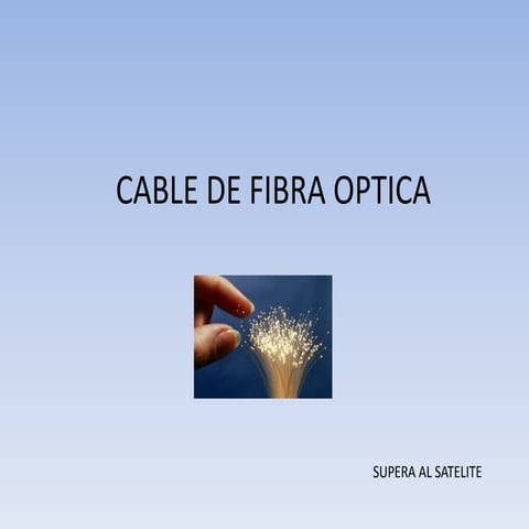 Cable De Fibra Optica