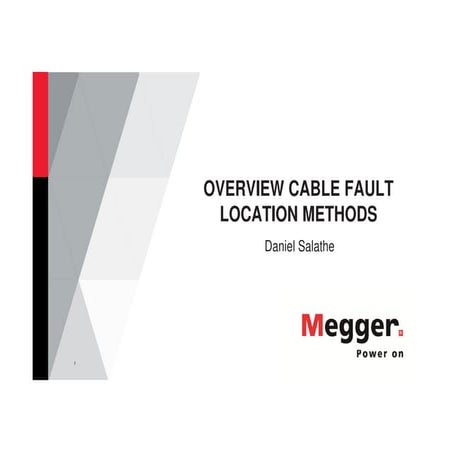 Cable fault location methods (Megger)