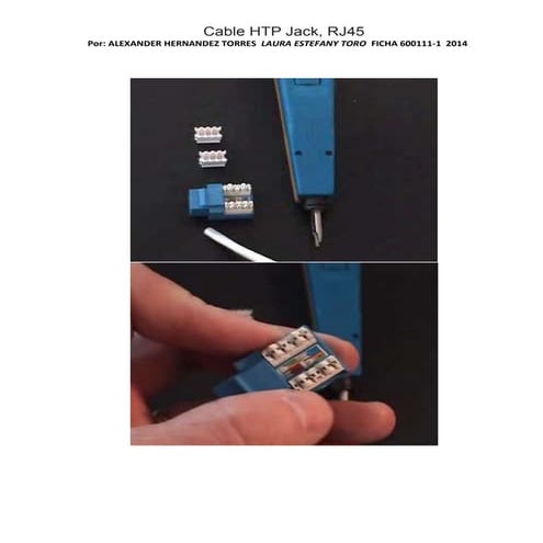 Cable htp jack, rj45