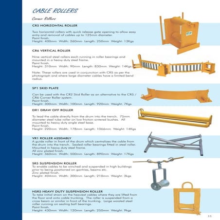 Cable Rollers - Suspension Cable Rollers - Cable Roller Ref SEB SR5 | PDF