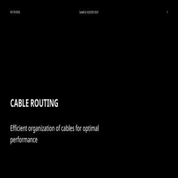 Electrical and mechanical routing theory concepts using UG-NX | PPTX