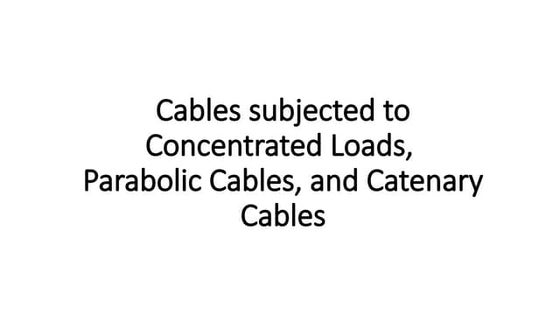 Cable systems - form active structure system | PPT