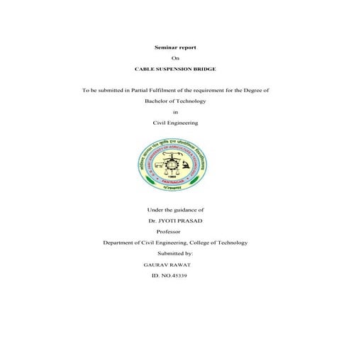 Cable suspension bridge pdf