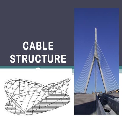 Cable systems - form active structure system