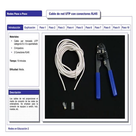 Cable utp rj45