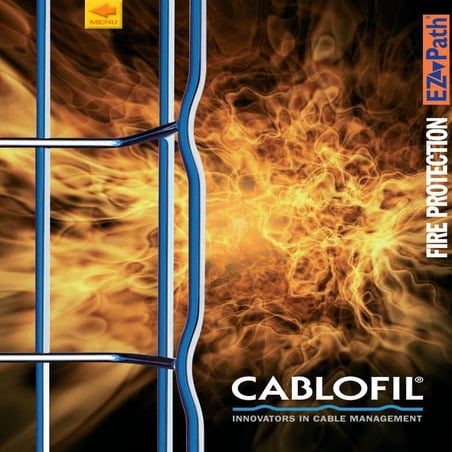 Cablofil EZ Path Fire Protection Seals for Fire Barrier Walls & Floors 