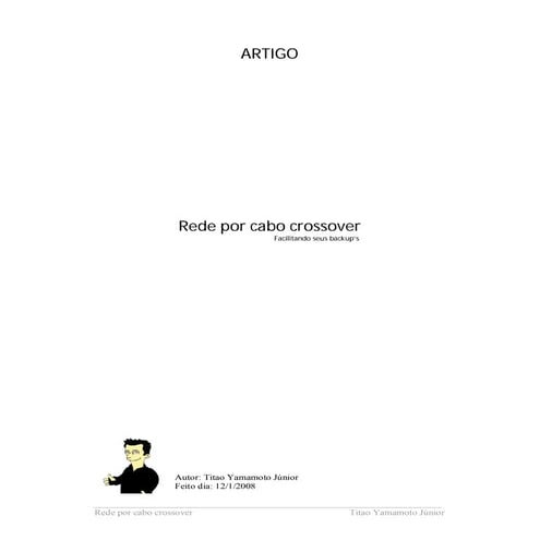 Como fazer Cabo Crossover e Direto