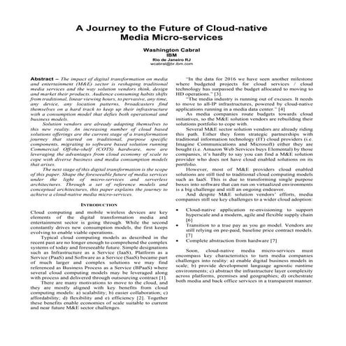 A Journey to the Future of Cloud-native Media Microservices