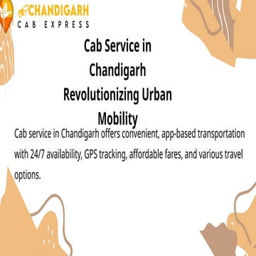 Cab Service in Chandigarh - With 24/7 availability