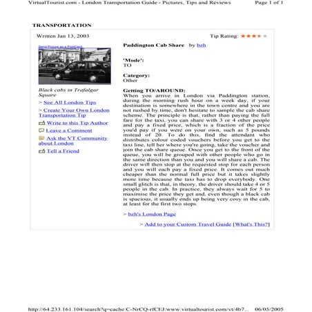 Cab share paddington
