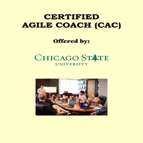 CERTIFIED AGILE COACH  AGILE CERTIFICATION