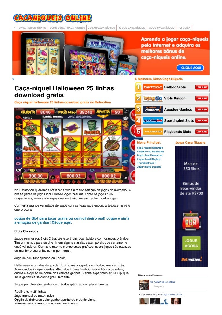 Baixar halloween slot 25 linhas de