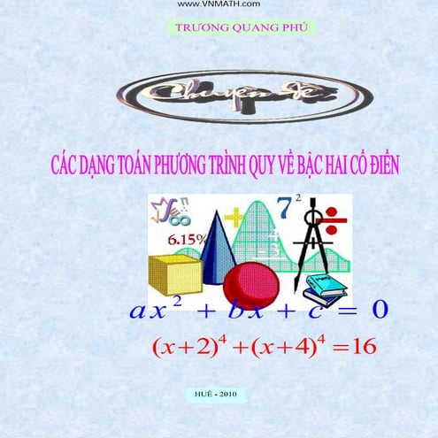 Cac dang toan quy ve bac hai co dien