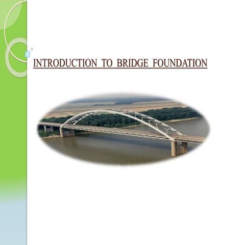 introduction to a bridge foundation