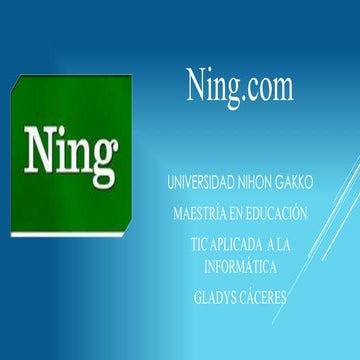 Red social ning | PPTX