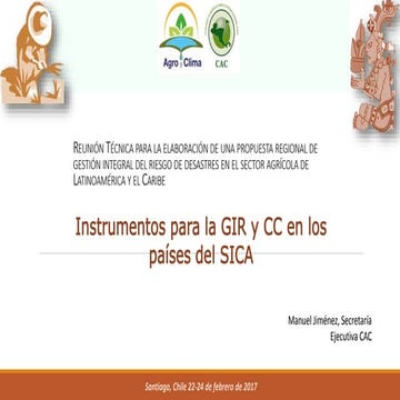 CAC forma de trabajo regional GRD Centroamerica