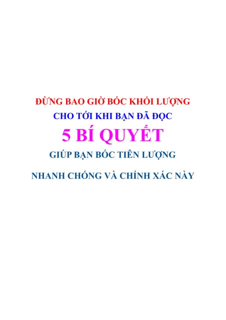 Phương Pháp Bóc Khối Lượng Từ Bản V...