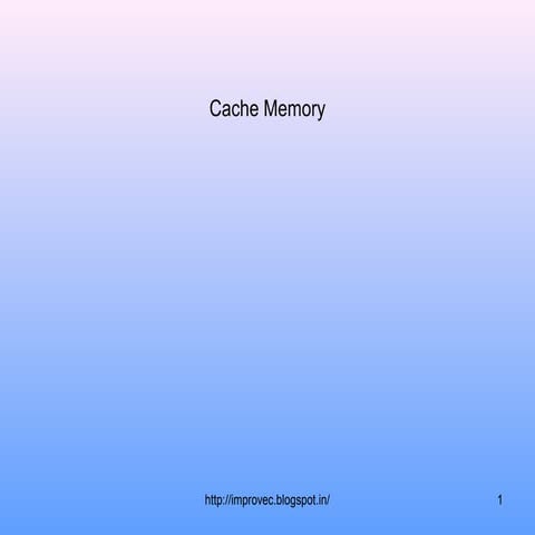 Cache memory.12